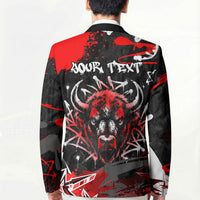 Personalized Montana Grizzly Bear and Bison Blazer Urban Graffiti Grunge Paint Splatter