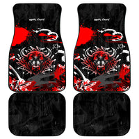 Personalized Montana Grizzly Bear and Bison Car Mats Urban Graffiti Grunge Paint Splatter