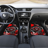 Personalized Montana Grizzly Bear and Bison Car Mats Urban Graffiti Grunge Paint Splatter