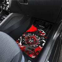 Personalized Montana Grizzly Bear and Bison Car Mats Urban Graffiti Grunge Paint Splatter