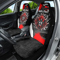 Personalized Montana Grizzly Bear and Bison Car Seat Cover Urban Graffiti Grunge Paint Splatter