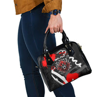 Personalized Montana Grizzly Bear and Bison Shoulder Handbag Urban Graffiti Grunge Paint Splatter