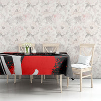 Personalized Montana Grizzly Bear and Bison Tablecloth Urban Graffiti Grunge Paint Splatter