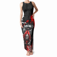 Personalized Montana Grizzly Bear and Bison Tank Maxi Dress Urban Graffiti Grunge Paint Splatter