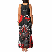 Personalized Montana Grizzly Bear and Bison Tank Maxi Dress Urban Graffiti Grunge Paint Splatter