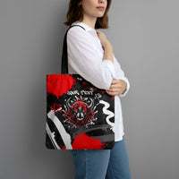 Personalized Montana Grizzly Bear and Bison Tote Bag Urban Graffiti Grunge Paint Splatter