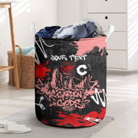 Personalized Colorado Garden Of The Gods Laundry Basket Urban Graffiti Paint Splatter Street Art