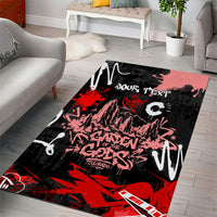 Personalized Colorado Garden Of The Gods Area Rug Urban Graffiti Paint Splatter Street Art