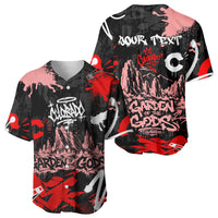 Personalized Colorado Garden Of The Gods Baseball Jersey Urban Graffiti Paint Splatter Street Art