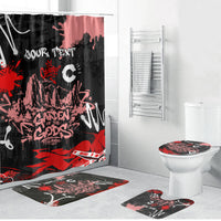 Personalized Colorado Garden Of The Gods Bathroom Set Urban Graffiti Paint Splatter Street Art