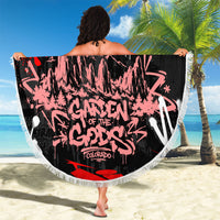 Personalized Colorado Garden Of The Gods Beach Blanket Urban Graffiti Paint Splatter Street Art