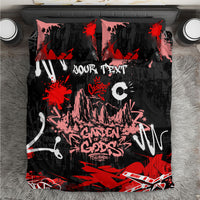 Personalized Colorado Garden Of The Gods Bedding Set Urban Graffiti Paint Splatter Street Art