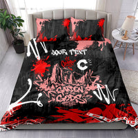 Personalized Colorado Garden Of The Gods Bedding Set Urban Graffiti Paint Splatter Street Art