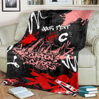Personalized Colorado Garden Of The Gods Blanket Urban Graffiti Paint Splatter Street Art