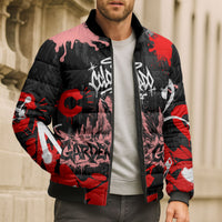 Personalized Colorado Garden Of The Gods Bomber Puffer Jacket Urban Graffiti Paint Splatter Street Art