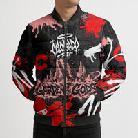 Personalized Colorado Garden Of The Gods Bomber Puffer Jacket Urban Graffiti Paint Splatter Street Art