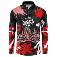 Personalized Colorado Garden Of The Gods Button Sweatshirt Urban Graffiti Paint Splatter Street Art