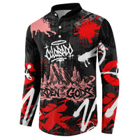 Personalized Colorado Garden Of The Gods Button Sweatshirt Urban Graffiti Paint Splatter Street Art