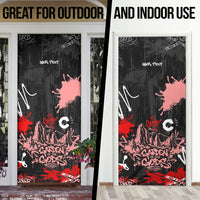 Personalized Colorado Garden Of The Gods Door Cover Urban Graffiti Paint Splatter Street Art
