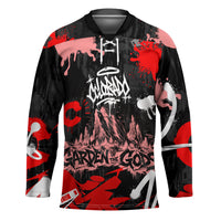 Personalized Colorado Garden Of The Gods Hockey Jersey Urban Graffiti Paint Splatter Street Art