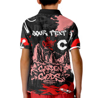 Personalized Colorado Garden Of The Gods Kid Polo Shirt Urban Graffiti Paint Splatter Street Art