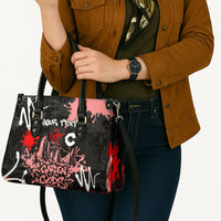 Personalized Colorado Garden Of The Gods Leather Bag Urban Graffiti Paint Splatter Street Art