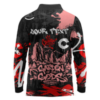 Personalized Colorado Garden Of The Gods Long Sleeve Polo Shirt Urban Graffiti Paint Splatter Street Art