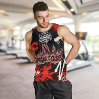 Personalized Colorado Garden Of The Gods Men Tank Top Urban Graffiti Paint Splatter Street Art