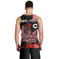 Personalized Colorado Garden Of The Gods Men Tank Top Urban Graffiti Paint Splatter Street Art