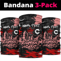 Personalized Colorado Garden Of The Gods Neck Gaiter Urban Graffiti Paint Splatter Street Art