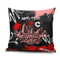 Personalized Colorado Garden Of The Gods Pillow Cover Urban Graffiti Paint Splatter Street Art