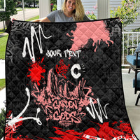 Personalized Colorado Garden Of The Gods Quilt Urban Graffiti Paint Splatter Street Art