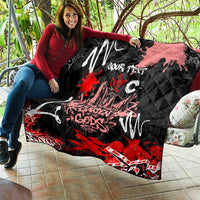 Personalized Colorado Garden Of The Gods Quilt Urban Graffiti Paint Splatter Street Art