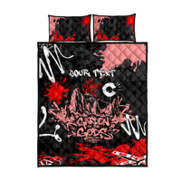 Personalized Colorado Garden Of The Gods Quilt Bed Set Urban Graffiti Paint Splatter Street Art