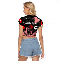Personalized Colorado Garden Of The Gods Raglan Cropped T Shirt Urban Graffiti Paint Splatter Street Art