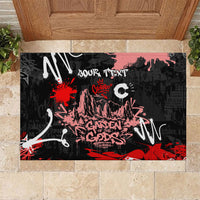 Personalized Colorado Garden Of The Gods Rubber Doormat Urban Graffiti Paint Splatter Street Art