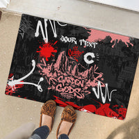 Personalized Colorado Garden Of The Gods Rubber Doormat Urban Graffiti Paint Splatter Street Art