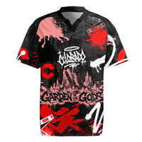 Personalized Colorado Garden Of The Gods Rugby Jersey Urban Graffiti Paint Splatter Street Art