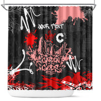 Personalized Colorado Garden Of The Gods Shower Curtain Urban Graffiti Paint Splatter Street Art