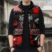 Personalized Colorado Garden Of The Gods Sleeveless Puffer Jacket Urban Graffiti Paint Splatter Street Art
