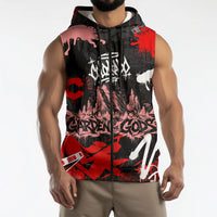 Personalized Colorado Garden Of The Gods Sleeveless Zip Hoodie Urban Graffiti Paint Splatter Street Art