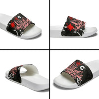 Personalized Colorado Garden Of The Gods Slide Sandals Urban Graffiti Paint Splatter Street Art