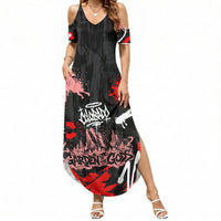 Personalized Colorado Garden Of The Gods Summer Maxi Dress Urban Graffiti Paint Splatter Street Art