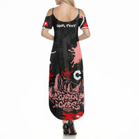 Personalized Colorado Garden Of The Gods Summer Maxi Dress Urban Graffiti Paint Splatter Street Art
