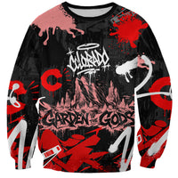 Personalized Colorado Garden Of The Gods Sweatshirt Urban Graffiti Paint Splatter Street Art