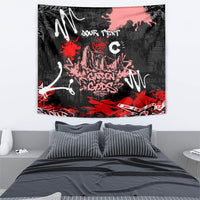 Personalized Colorado Garden Of The Gods Tapestry Urban Graffiti Paint Splatter Street Art