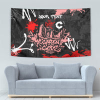 Personalized Colorado Garden Of The Gods Tapestry Urban Graffiti Paint Splatter Street Art
