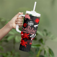 Personalized Colorado Garden Of The Gods Tumbler With Handle Urban Graffiti Paint Splatter Street Art