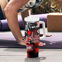 Personalized Colorado Garden Of The Gods Tumbler With Handle Urban Graffiti Paint Splatter Street Art