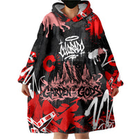 Personalized Colorado Garden Of The Gods Wearable Blanket Hoodie Urban Graffiti Paint Splatter Street Art